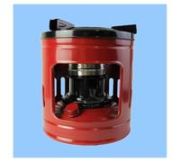 Stufa a paraffina, portatile, 1,5 l, senza fumo, con bruciatore a 10 stoppini, brucia continuamente per 11 ore, per uso domestico ed esterno