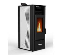 Stufa a Pellet 10kW ad Aria Ventilata Rodi Riscaldamento Alta Efficienza 100mq [EEK: A+]