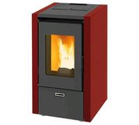 STUFA a PELLET 6,15 KW Mod. MIGNON 6 MAURER Fino a 55 mq Bordeaux