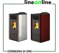 Stufa a pellet 9,5 kW Punto Fuoco Lory - Eva Calor Riscaldamento casa ufficio