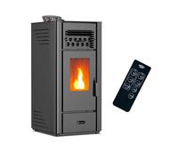 Stufa a pellet ad aria Anita 10 kW Sannover Nero