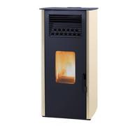 Stufa a Pellet Ad Aria Laminox Idro Ada Air 6 Kw Colore Avorio