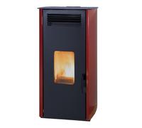 Stufa a Pellet Ad Aria Laminox Idro Ada Air 6 Kw Colore Bordeaux