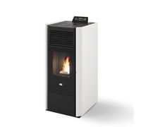Stufa a pellet ad aria ventilata Eva Calòr NORA 7kW ERMETICA acciaio verniciato