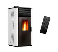 Stufa a pellet aria Anita 12 kW Bianco Sannover