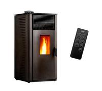 Stufa a pellet aria Anita 12 kW Nero Sannover