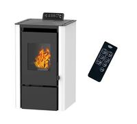Stufa a pellet aria Anita 7,6 kW Bianco Sannover