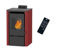 Stufa a pellet aria Anita 7,6 kW Bordeaux Sannover