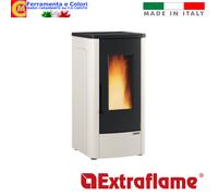 Stufa a Pellet Canalizzata Extraflame MADE IN ITALY 10kw Avorio DAHIANA PLUS VFS [EEK: A+]