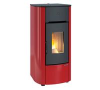 Stufa a pellet canalizzata Mariella Plus Bordeaux - 001294851