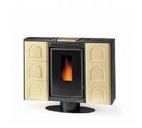 STUFA A PELLET DAL ZOTTO FRIDA 8KW 200 MT CANALIZZATA COLORE PERGAMENA OFFERTA