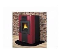 STUFA A PELLET DAL ZOTTO RITA ELITE 11KW 292 MT CUBI CANALIZZATA COLORE BORDEAUX