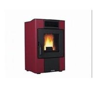 STUFA A PELLET DAL ZOTTO STEFY 7 KW 180 METRI CUBICI COLORE BORDEAUX OFFERTA