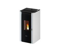 Stufa a pellet ermetica FreePoint "Indigo Evo 7" bianco 7 kW