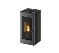 Stufa a pellet ermetica FreePoint "One 7" grigio con wi-fi integrato 7 kW