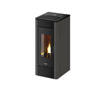 Stufa a pellet ermetica, ventilata e canalizzata FreePoint "Indaco 11" antrac...