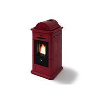 Stufa a pellet Eva Calor Adele 9 KW maiolica Rosso Rubino - 901659600