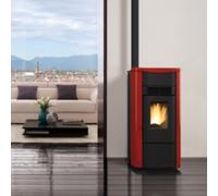 STUFA A PELLET EXTRAFLAME LA NORDICA GIUSY BORDEAUX 7 KW 505412