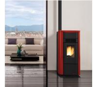 STUFA A PELLET EXTRAFLAME LA NORDICA GIUSY PLUS CANALIZZATA BORDEAUX 8 KW 88951