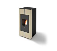 Stufa a pellet hydro Eva Calòr TOSCA 20kW in acciaio verniciato con telecomando