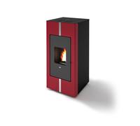 Stufa a pellet hydro Eva Calòr TOSCA 24kW in acciaio verniciato con telecomando