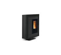 STUFA A PELLET LA NORDICA + EXTRAFLAME "SOUVENIR STEEL EVO" NERO 10 KW