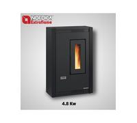 Stufa A Pellet La Nordica Modello Luisella Da 4.4 Kw Di Colore: Bordeaux Cod: 94784