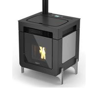 Stufa a Pellet Laminox Idro Modello Dafne Air 7 Kw Colore Antracite