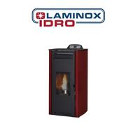 Stufa A Pellet Laminox Rosa Air 7 KW Colore Bordeaux