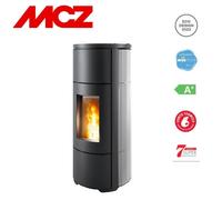 Stufa a Pellet MCZ Canalizzabile Flow Comfort Air 10 M1 10 KW In Acciaio e Ceramica Bianco
