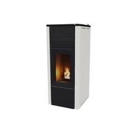 Stufa a Pellet MCZ Canalizzabile Modello Teia 10 Kw Comfort Air Colore Bianco