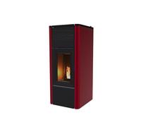 Stufa a Pellet MCZ Canalizzabile Modello Teia 10 Kw Comfort Air Colore Bordeaux