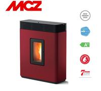 Stufa a Pellet MCZ Canalizzabile Philo Comfort Air 14 M1 Maestro 14 KW Colore Bordeaux