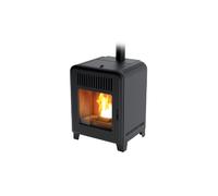 Stufa a Pellet MCZ Cute Air 8 UP Maestro Plus Da 8 Kw In Acciaio Black