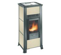 STUFA A PELLET MOD. VIVA MAIOLICA OLIMPIA SPLENID KW 8,5 - CM. 54 X 46 X H. 112