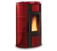 Stufa a Pellet Nordica mod. Iside Idro 20,1 Kw versione Bordeaux