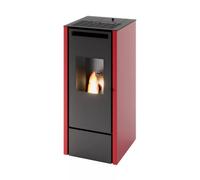 Stufa a pellet Punto Fuoco "Cinzia" rosso 9,9 kW