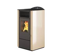 EVA CALOR - Stufa a Pellet Lory Potenza Termica 9 kW Colore Avorio