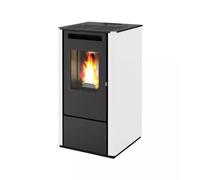 Stufa a pellet Punto Fuoco "Thelma" bianco 8 kW