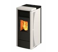 Stufa a pellet Ravelli R70 7 kW ventilata laterali in acciaio top in maiolica