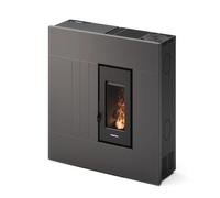 STUFA A PELLET SLIM ERMETICA FREEPOINT "RES 7 T2" ANTRACITE 6,9 KW CON WI-FI