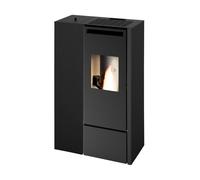 Stufa a pellet slim ermetica Punto Fuoco "Pia" nero 9,9 kW