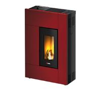 Stufa a pellet Spirit 5kw Cadel ventilata wifi-bluetooth rossa per 46mq [EEK: A+]