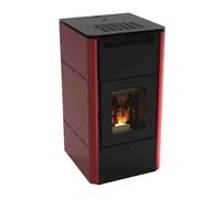 STUFA A PELLET TERMO 'CORVARA 32V' Kw 28,55 - Colore Bordeaux