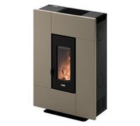 Stufa a Pellet Ventilata 6,9 kW 12Kg 197m3 Metallo Light Bronze Grace 7 T2 Cadel
