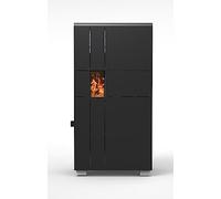 Stufa a Pellet Ventilata Elena 5 Kw Nera 4 Stelle 40 m2 riscaldabili Linea VZ (Stufa)