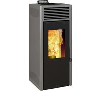 STUFA A PELLET VENTILATA INVICTA "NUOVA NOLA PLUS" GRIGIO 9,5 KW