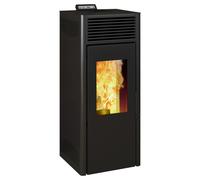 STUFA A PELLET VENTILATA INVICTA "NUOVA NOLA PLUS" NERO 9,5 KW
