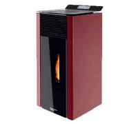 Stufa a pellet ventilata LAMINOX VERONICA 7 AIR 7kW in acciaio e vetro oscurato