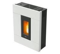 Stufa a Pellet Ventilata Slim 7 kW 10 Kg 120 m³ Bianco 7019032 Tabla 7 Pegaso